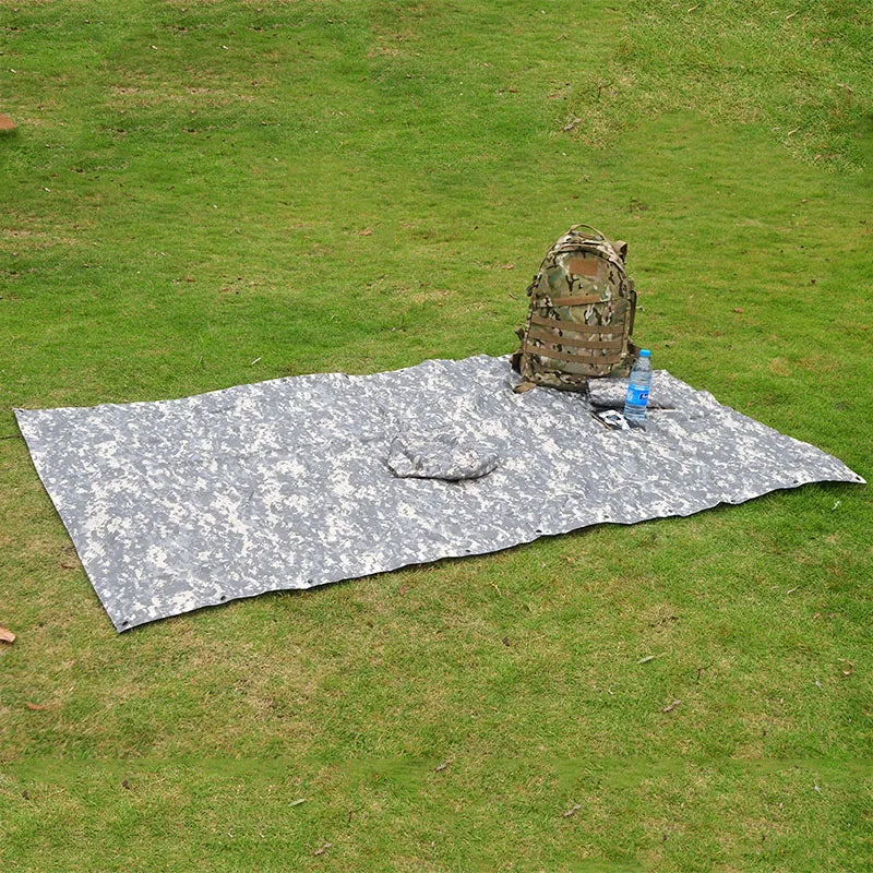 Camouflage Packable Rain Jacket Cover Army RainWear