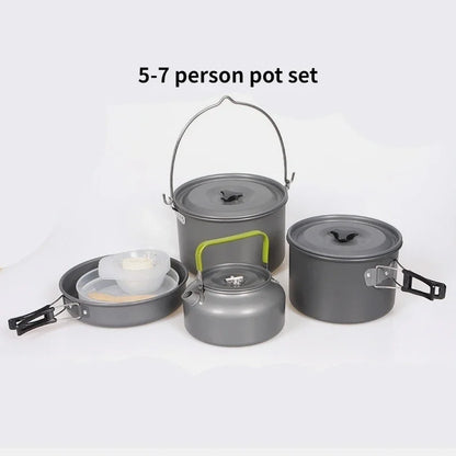 Camping Cookware Set for 1-7 Persons
