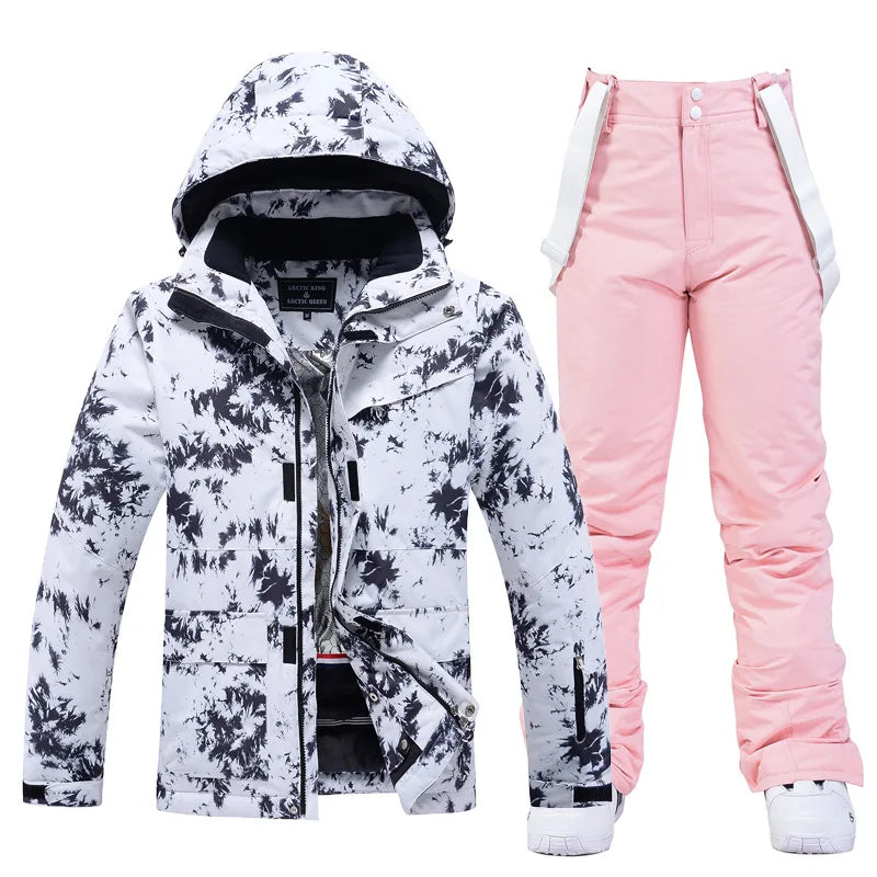New Fashion Letter Womens Ski Suit