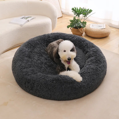 Dog Bed Donut Big Large Round Basket