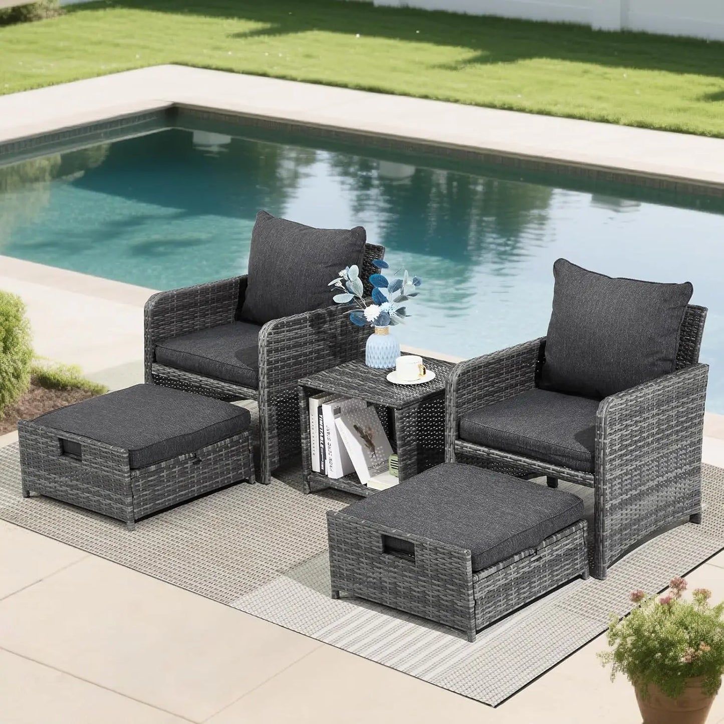 Wicker Patio Furniture Set