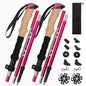 2pcs/set Walking Sticks Ultralight Poles Adjustable