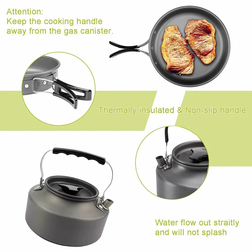 Outdoor camping cookware set