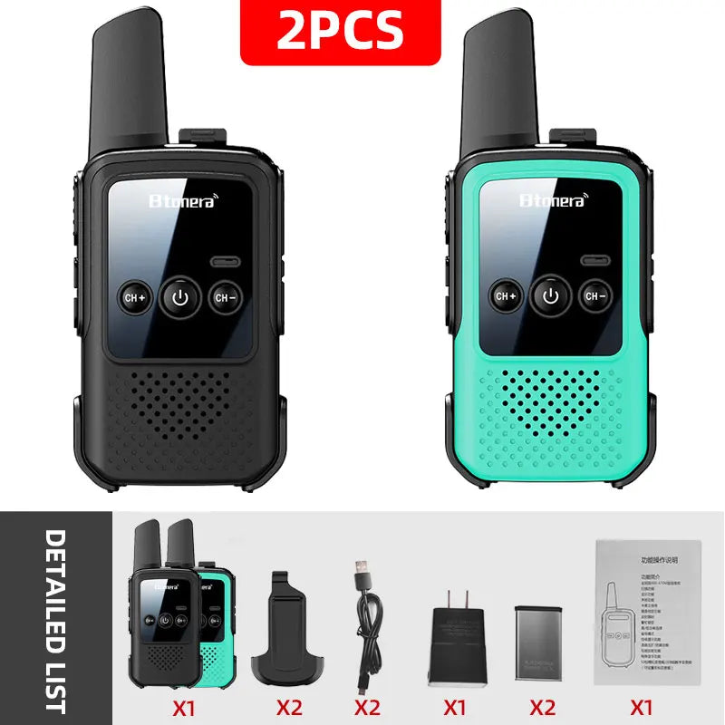 MiniWalkie Talkie  Two-way Radio 2 PCS Kids